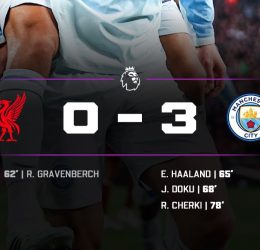 Manchester City secure a dominant 3–0 win against 10-man Liverpool - Photo credit: X media