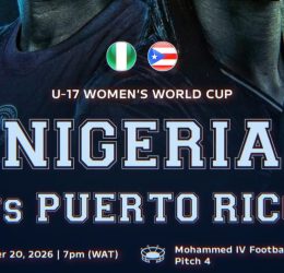 Nigeria Flamingos vs Pueto Rico (Photo credit: Softfootball media)