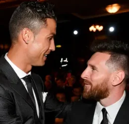 ronaldo and messi. (photo credit: goal media)