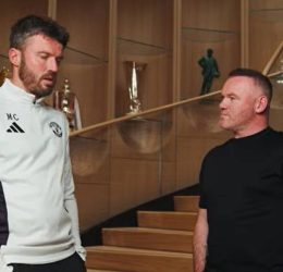 Carrick and Rooney interview (Photo credit: Manchester United news media)