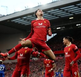 Curtis Jones scores to make it 2-1 at Anfield - Photos Credit : REUTERS