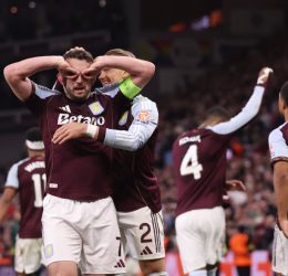 Aston Villa players: (Photo credit: Ben Jacobs)