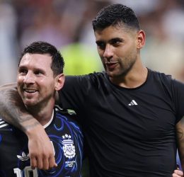 cuti romero and messi. (photo credit: bbc media)