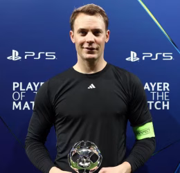 Manuel Neuer named UEFA Man of the Match at 40- Photo credit: UEFA media