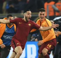 AS roma celebrating. (photo credit: the week media)